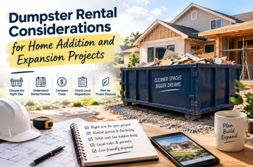 dumpster rental for home addition